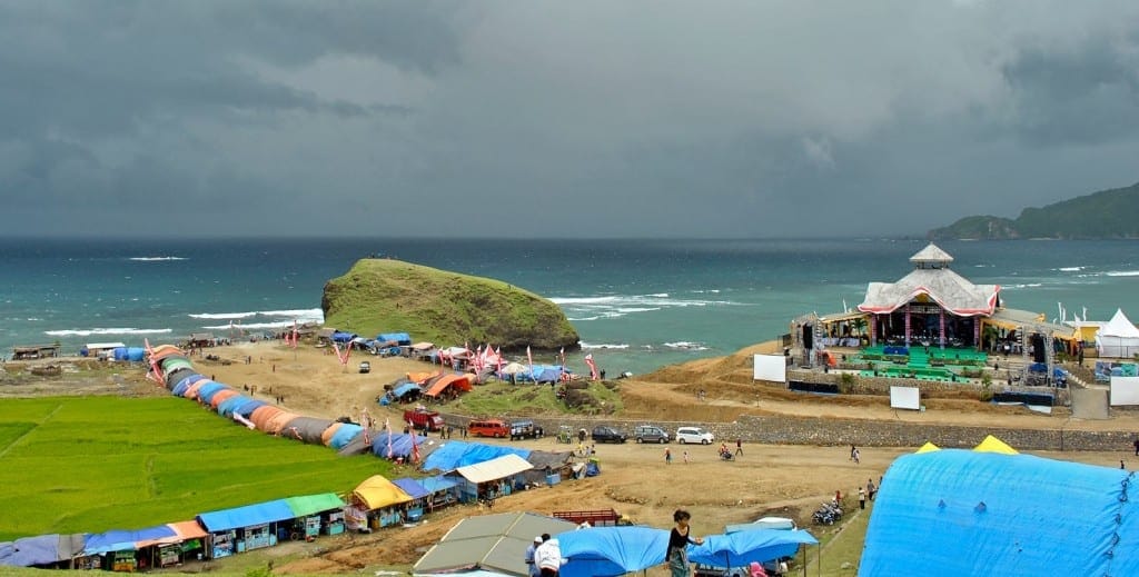 Seger Beach Lombok view from Seger Hill