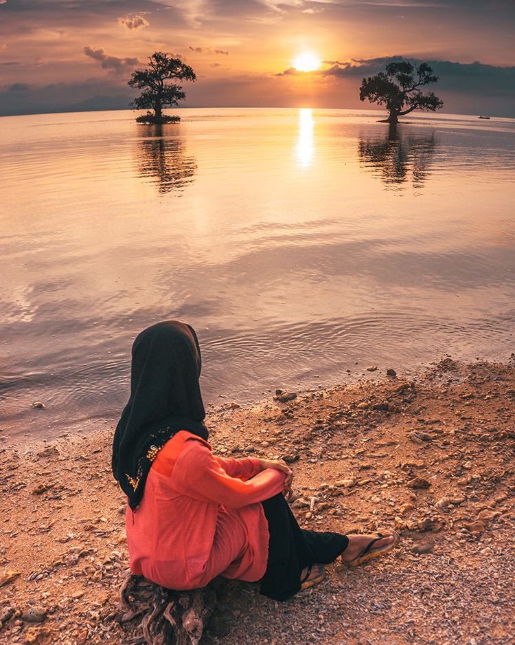 Sunset at Ai Lemak Beach